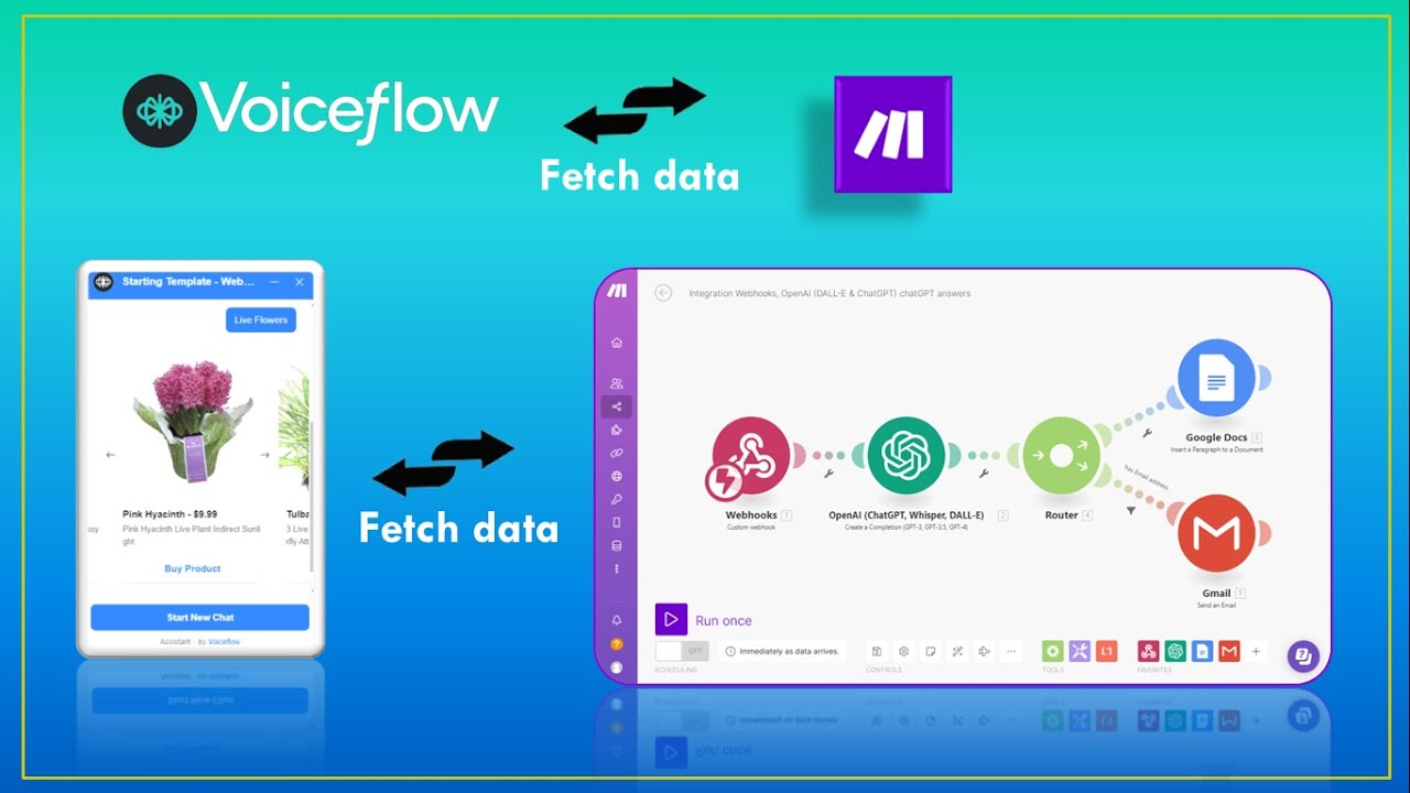 Fetch Data from Make Webhook to Voiceflow Chatbot: A Step-by-Step Guide