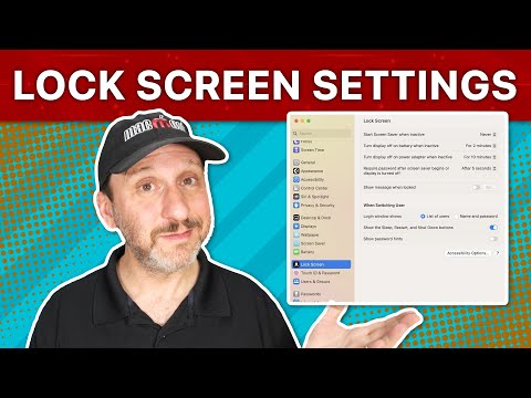 Mac Lock Screen Settings