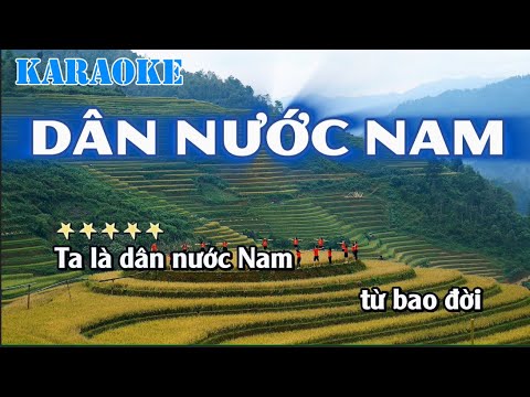 KARAOKE | DÂN NƯỚC NAM | QUANG VINH