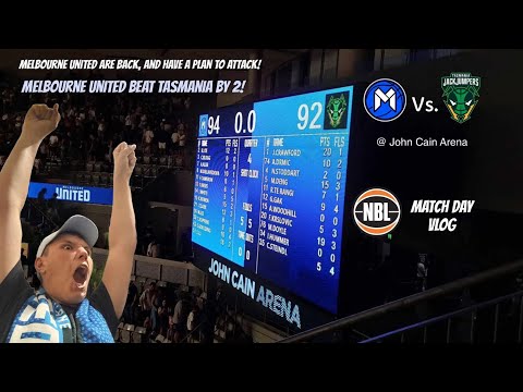 MELBOURNE UNITED BEAT TASMANIA BY 2! (NBL Match Day Vlog)