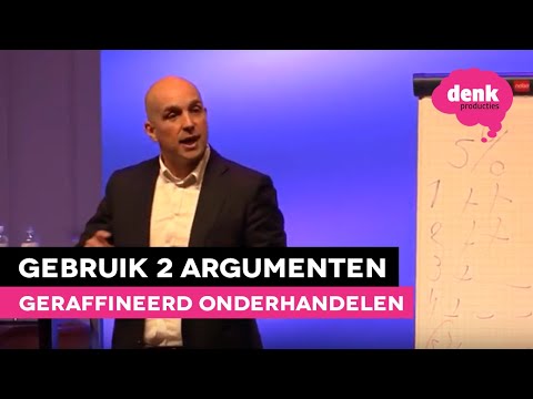George van Houtem: Geraffineerd onderhandelen - gebruik zo min mogelijk argumenten
