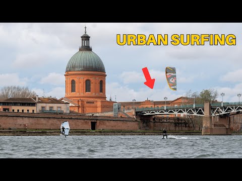 Urban Storm Kiteboarding and Wingfoiling in Toulouse