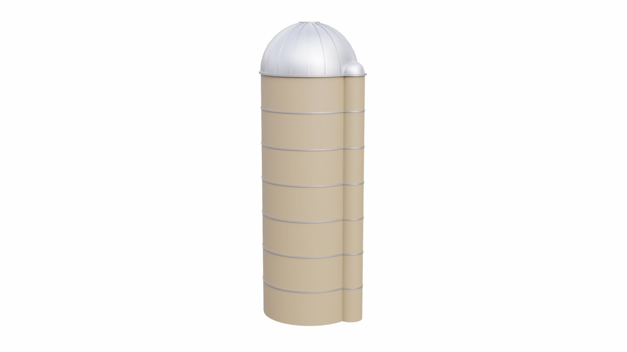 Farm Silo 3D Model