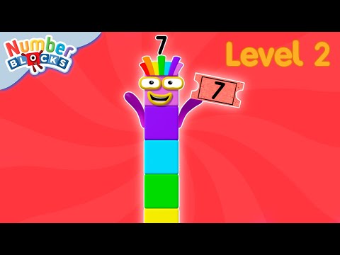 Seven | Full Episode - S2 E2 | Numberblocks (Level 2 - Orange 🟠)