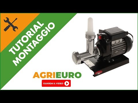 Torchio per pasta elettrico Reber 450W, guida rapida al montaggio