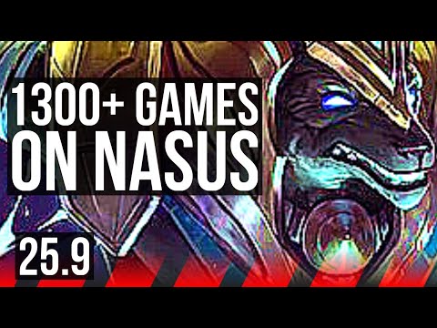 NASUS vs DARIUS (TOP) | 1300+ games | NA Master | 25.9