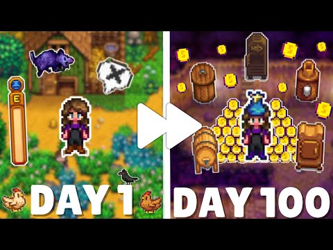 I Played 100 Days of Stardew Valley 1.6 as a Fancy Farmer