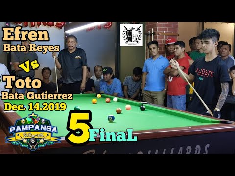 5/5 REMATCH EFREN BATA REYES VS TOTO BATA GUTIERREZ DEC,14,2019@University hills Lounge,Monumento