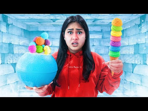 Kick The BALL To Make Ice Cream *INSTANT ICE CREAM MAKER*