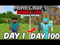 100 Days In Hardcore Minecraft Bedrock