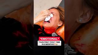NECK CRACK RELEASED HORRIBLE PAIN‼️ #chiropractic #backpain #neckpain #trending
