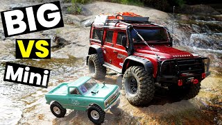 TRAXXAS TRX 4 VS Axial SCX24 - Crawler challenges (Whats better? You WILL be surprised)