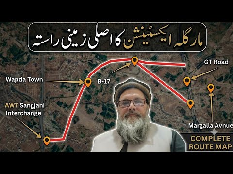 Margalla Extension Road Actual Path
