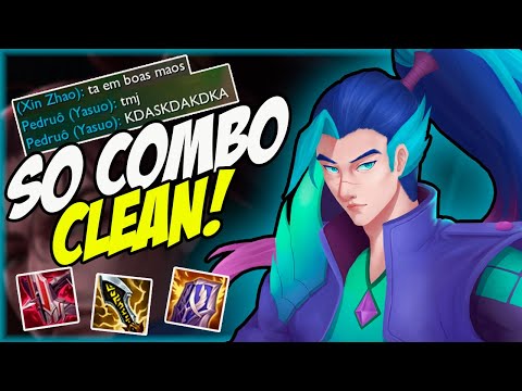 APENAS COMBOS CLEANS DE YASUO NESSA PARTIDA! - Yasuo Gameplay - League of Legends
