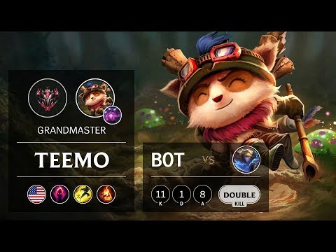Teemo Bot vs Ezreal - NA Grandmaster Patch 9.20