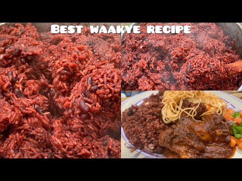 How to make the best Ghana 🇬🇭 waakye / WAAKYE RECIPE / Ghana street food / Rice and Beans