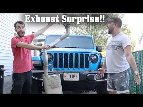 SURPRISED him with an AWE Exhaust for his Jeep Gladiator!!!