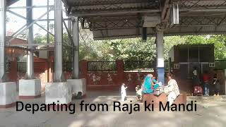 preview picture of video 'train number 18238 chhattisgarah express departing from Raja ki Mandi railway station'