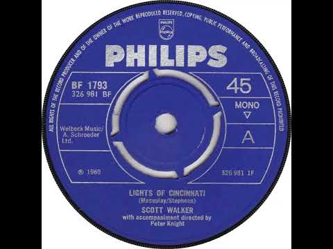 UK New Entry 1969 (122) Scott Walker - Lights Of Cincinnati
