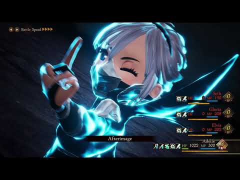 Bravely Default II Solo Challenge - Sir Sloan vs Adelle (level 32)