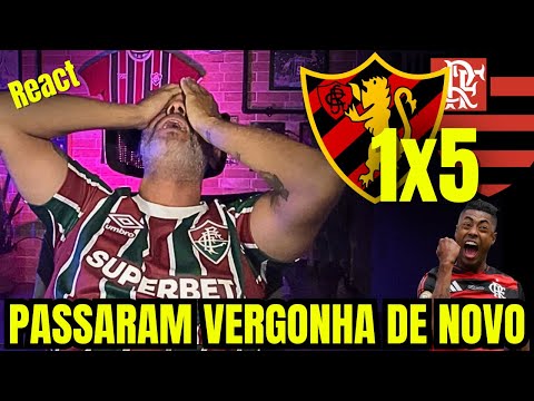 React melhores momentos Sport 1x5 Flamengo | Que massacre foi esse? 