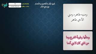 صورة 29 شرح ملح الناد للشيخ عامر بهجت -  أنواع النجاسات