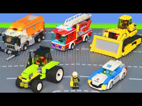 LEGO Koparki, Koparka, Ciągnik,  ciężarówka zabawki, dźwig Bagrownica - Excavator Toys