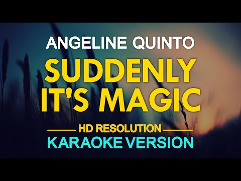 SUDDENLY IT'S MAGIC - Angeline Quinto (Vesta Williams) 🎙️ [ KARAOKE ] 🎶