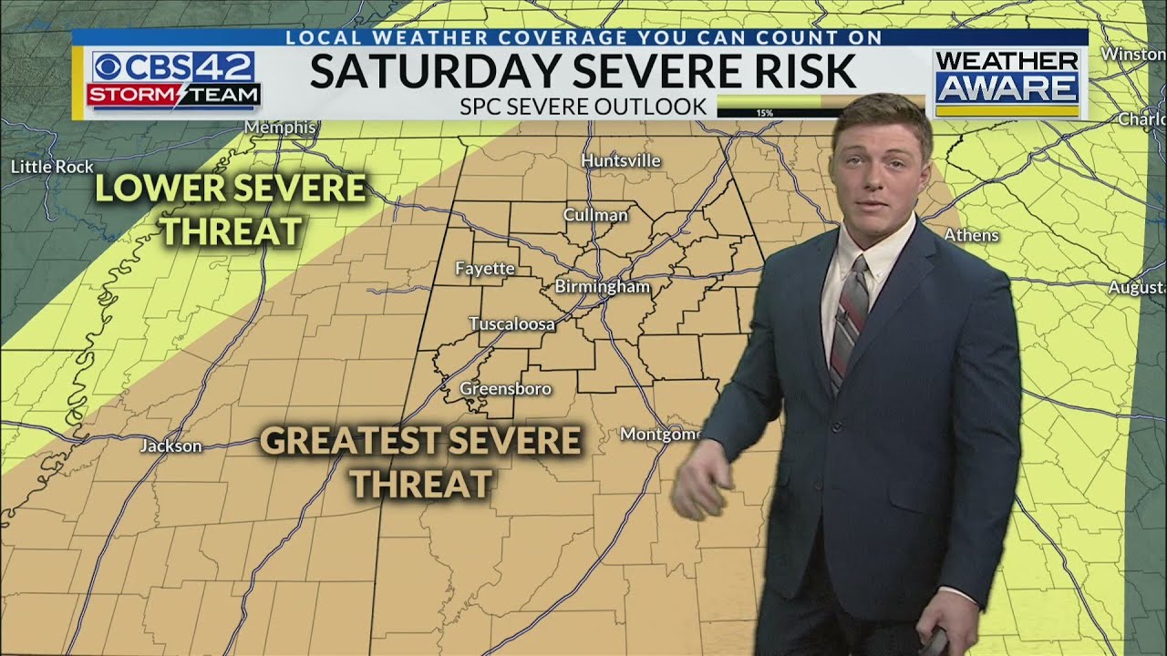 Strong/Severe Storms Possible Thursday, Weather Aware This Weekend - CBS 42 Morning News
