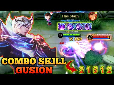 GUSION Top 9 Global ,Rank by Andrew || Combo skill gusion 🔥-mlbb