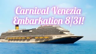 Carnival Venezia embarkation coming from Amtrak!