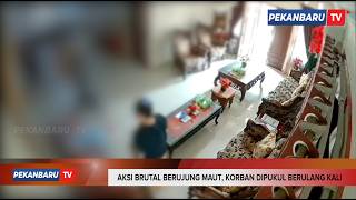 Rampok Sadis Tewaskan Lansia di Pekanbaru, Terekam CCTV