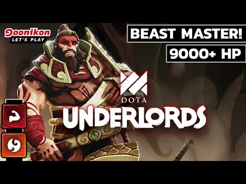 👹 9000+ HP Beast Master! Dominating Round! - [Dota Underlords]