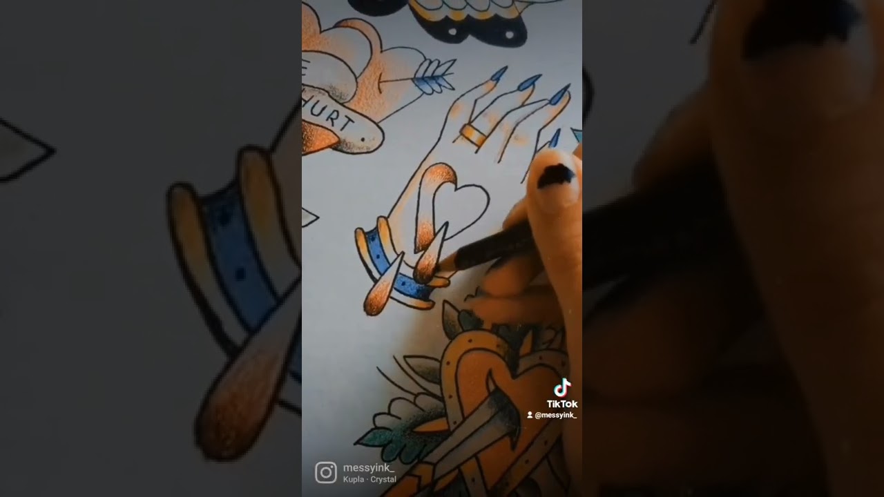 -Flash sheet!💘🌹#tattoo #traditional #design #trending