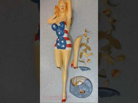 Captain America Broken Statue Repair Process video