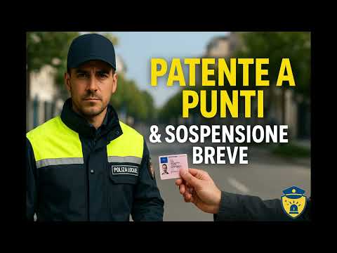 Patente a punti e sospensione breve: come funziona e quando scatta