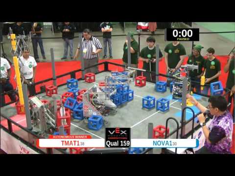 2015 VEXU Q159 - TMAT1 vs NOVA1 - 70 to 28-Division Div-VEX U-VEX Worlds 2015