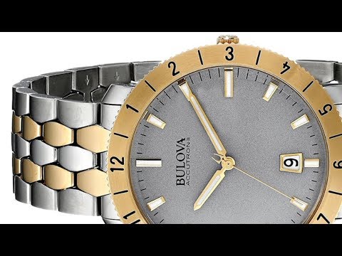 Bulova Accutron II Moonview Two Tone Grey Dial Watch