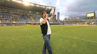 Luis Quintana en el Estadio de Gran Canaria