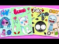 Incredibox Sprunki Animated Series Intro Luna Amy Clocky Faix Sprunki Sticker Book
