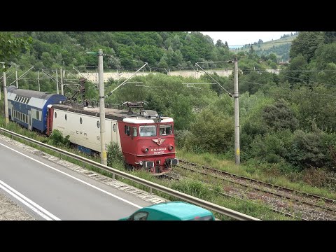 [4K] Meeting trains InterRegio Galați - Cluj-Napoca & Cluj-Napoca - Galați at Câmpulung Moldovenesc