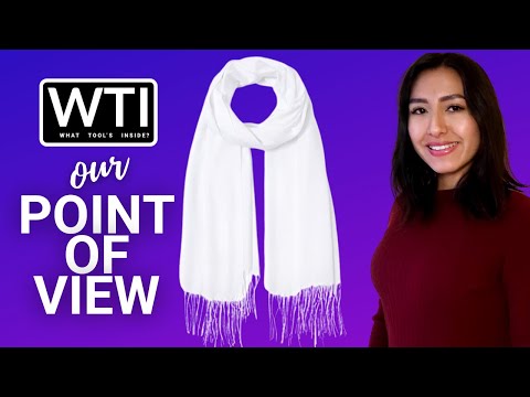 Pashmina White Scarf - WTI product video review