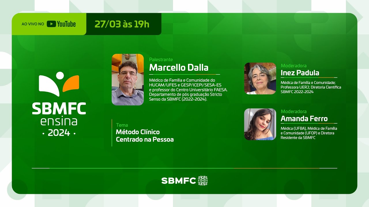 SBMFCensina 2024 - Método Clínico Centrado na Pessoa