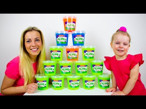 Slime Experiment! Gaby and Alex play with SLIME and have FUN
