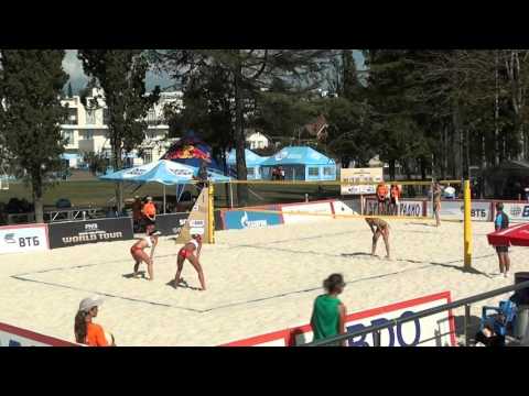 17 Beach volleyball Sochi Open 2015 Motrich-Makroguzova and Forrer-Verge Depre