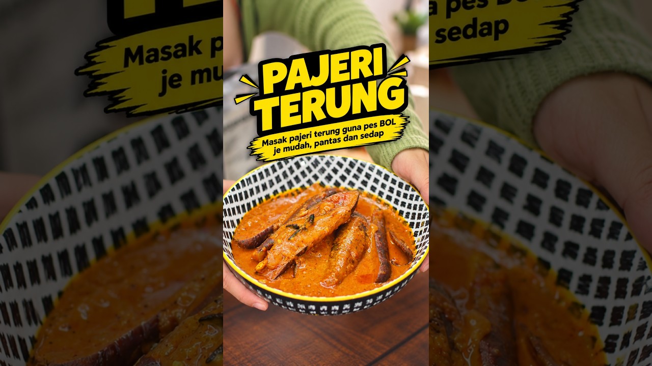 Resepi Pajeri Terung Paling Senang #shopeeytdeals #bolreview