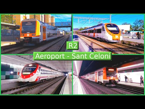 Línea R2 Nord de Rodalies Renfe Barcelona : Aeroport - Sant Celoni (ACC84)