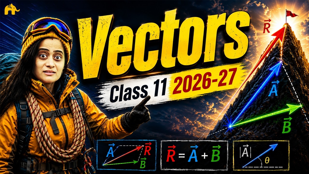 Vectors Class 11 Physics  One Shot |Basic Mathematical Tools| Motion in a Plane #1|  New NCERT CBSE
