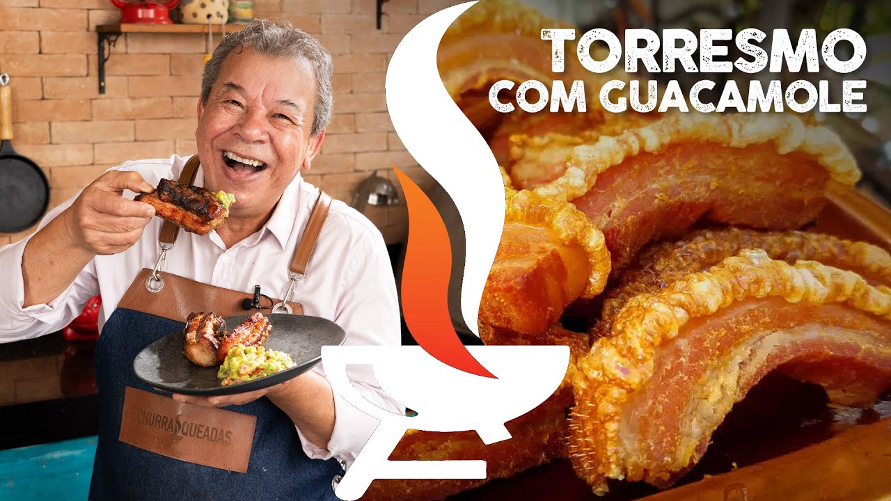 Torresmo pururuca guacamole