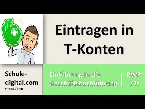 BwR 7 II - Eintragen in T Konten - Lehrplan plus